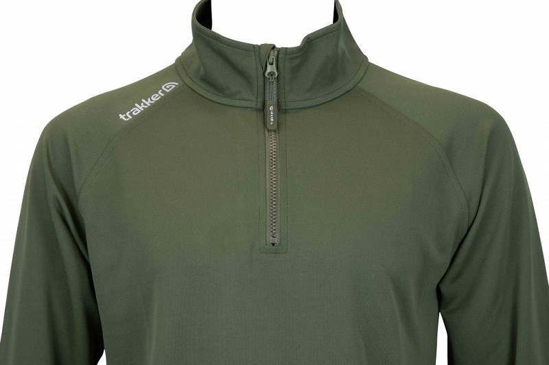 Trakker Tričko S Dlhým Rukávom Half Zip Top With UV Sun Protection