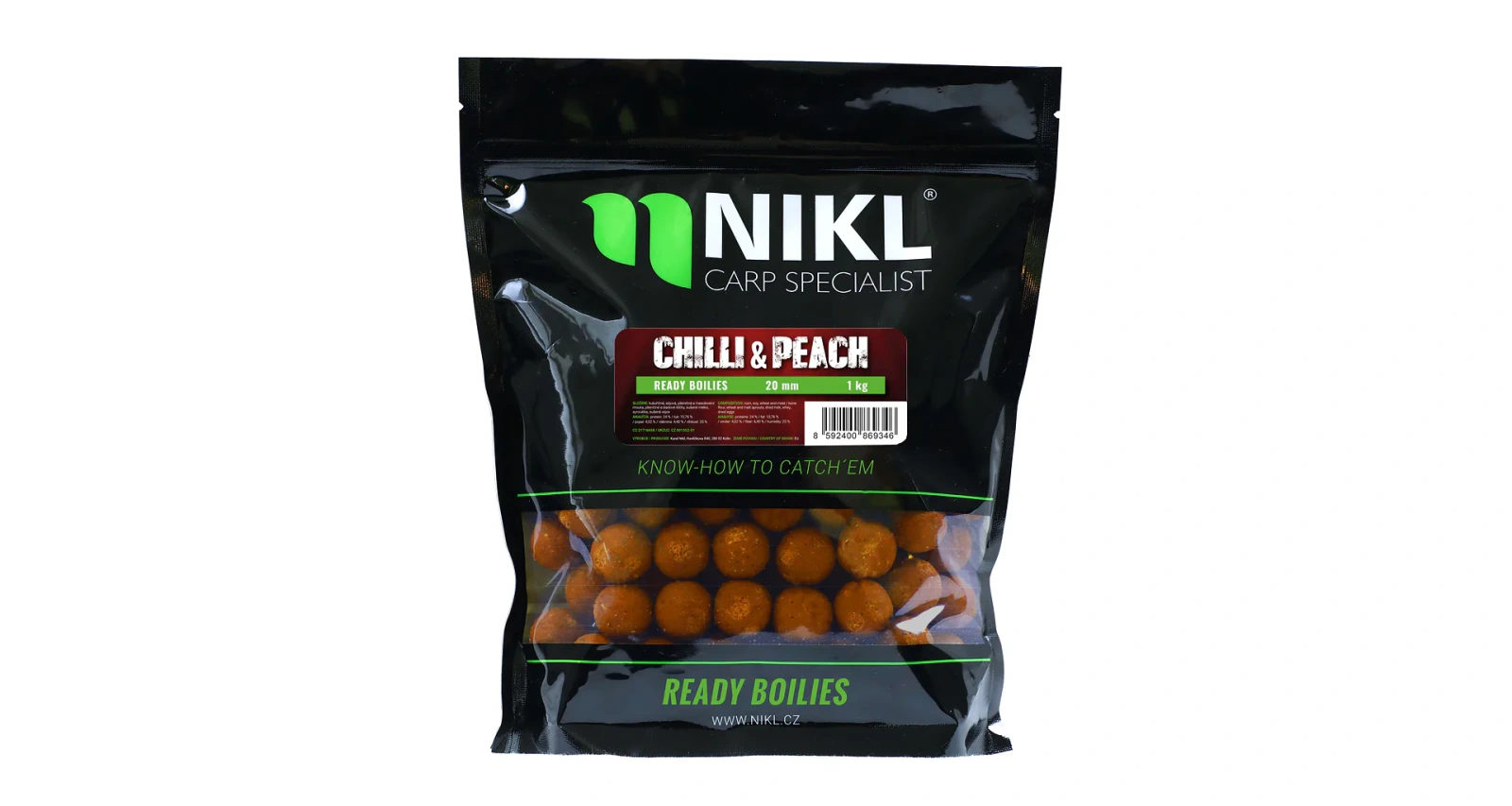 Nikl Ready boilie Chilli & Peach