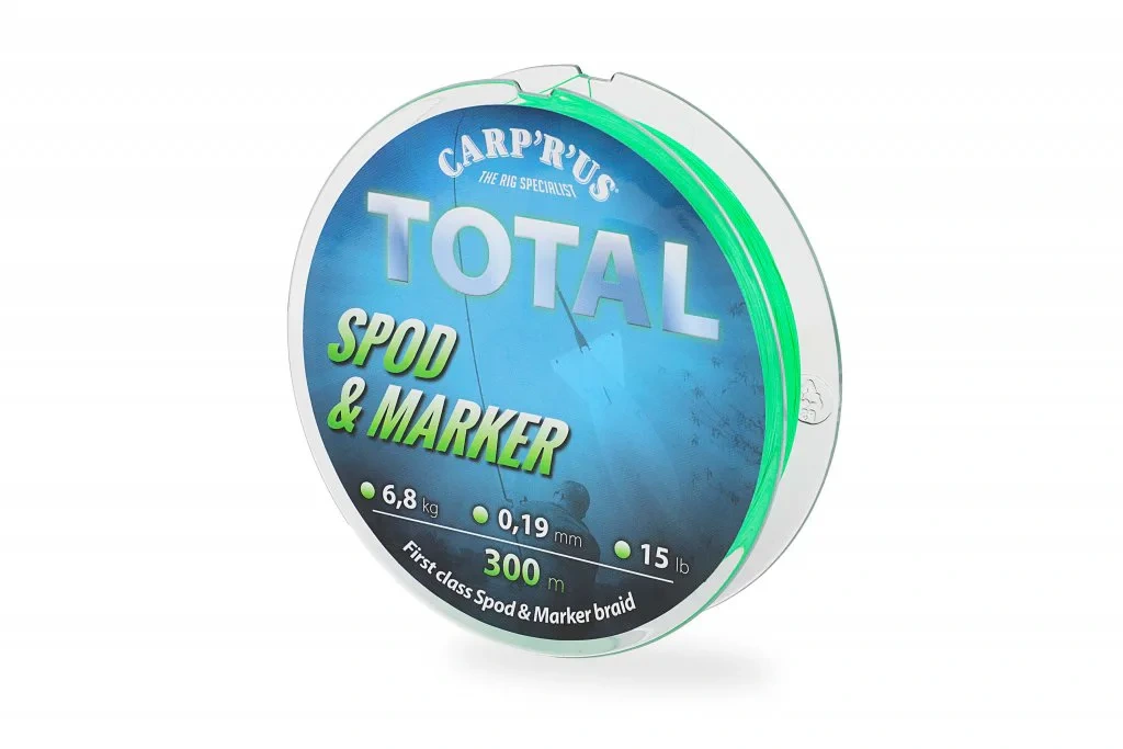 Carp´R´Us Splétaná šňůra Total Spod & Marker Braid Fluo Green 0,19mm, 15lb, 300m
