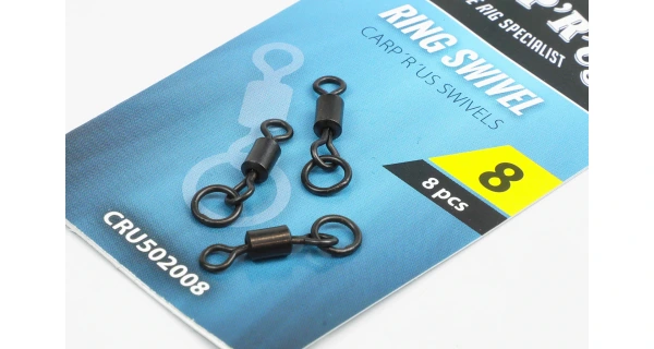 Carp´R´Us Obratlíky s kroužkem Ring Swivel vel.8, 8ks 2