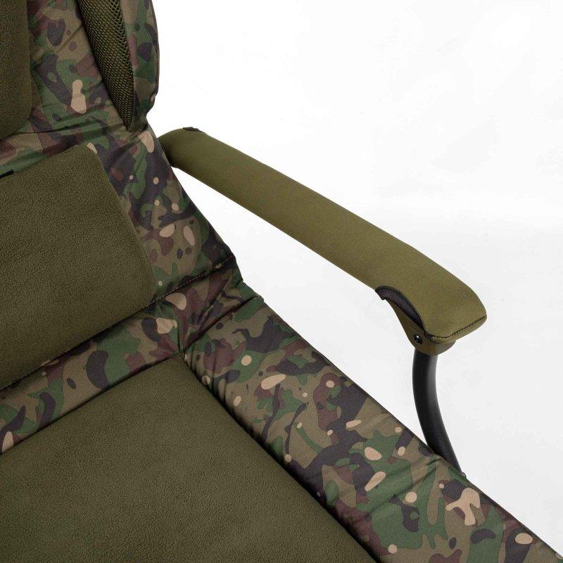 Trakker Kreslo komfortné s područkami - Levelite Camo Longback Chair 6