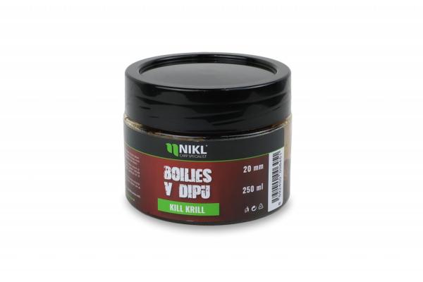 Nikl Boilies v dipu Kill Krill 250g