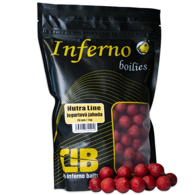 Carp Inferno Nutra Line - JOGURTOVÁ JAHODA 20mm 1kg