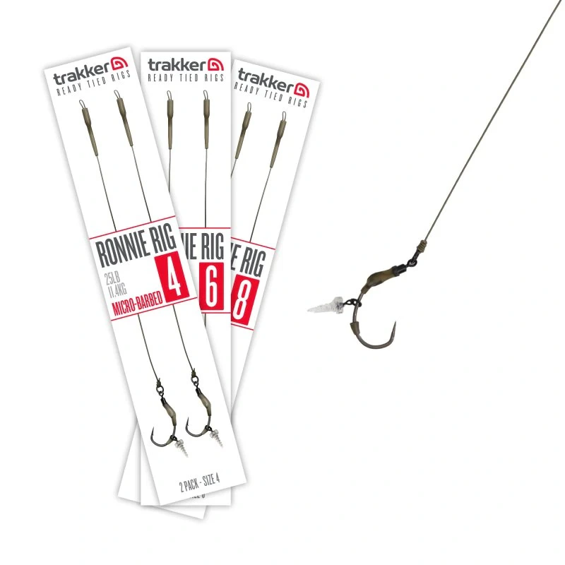 Trakker Hotové návazce Ronnie Rig (Barbed) 2ks 2