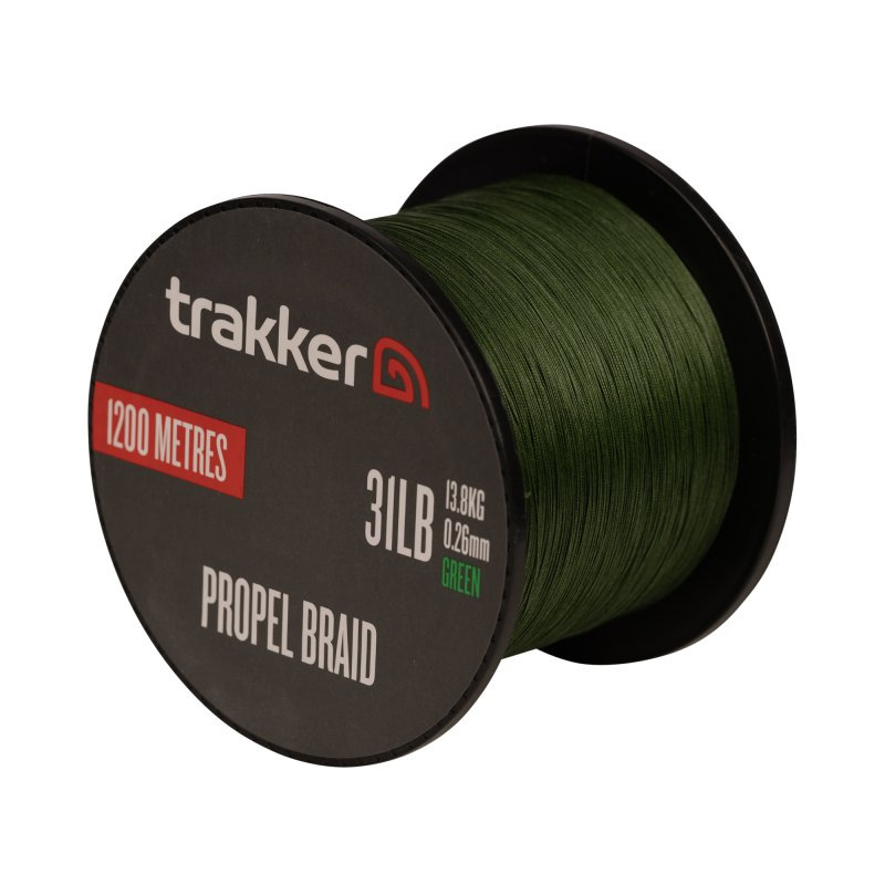 Trakker Kmenová pletená šnúra Propel Braid 0,26mm, 31lb, 1200m, Green 1