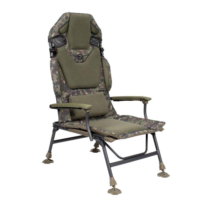 Trakker Kreslo komfortné s područkami - Levelite Camo Longback Chair 4