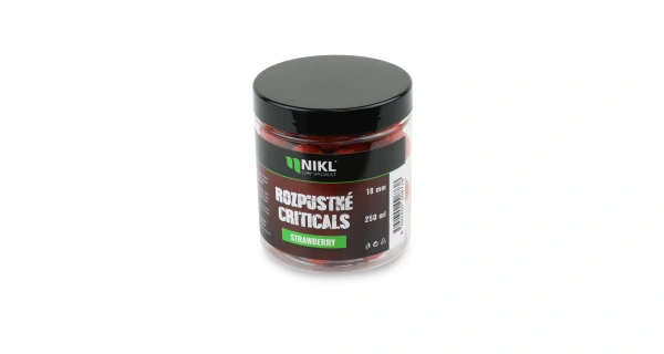 Nikl Rozpustné Criticals boilie Strawberry 250ml 4