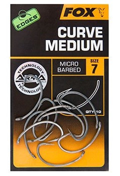 Fox Háčiky Edges Curve Shank Medium -Veľkosť 4