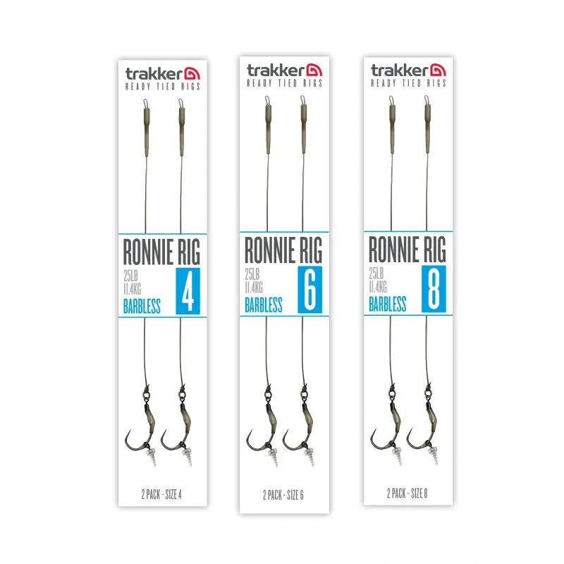 Trakker Hotové návazce Ronnie Rig (Barbless) 2ks 3