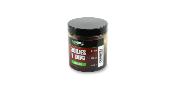 Nikl Boilies v dipe Krill Berry 250ml