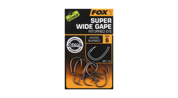 Fox - Edges Armapoint Super Wide Gape (inturned eye) -Veľkosť 4