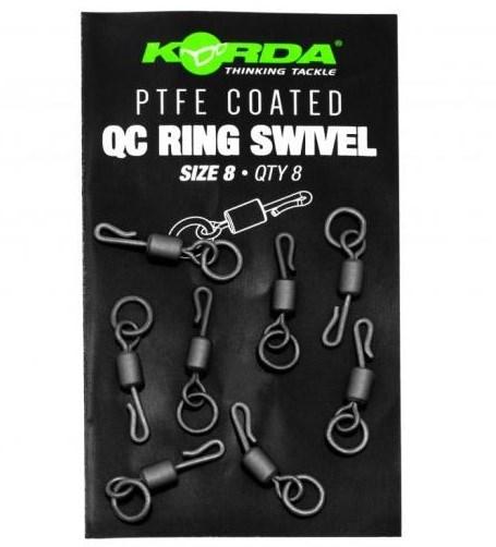 Korda Obratlík PTFE QC Ring Swivel Veľkosť 8