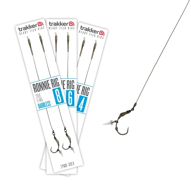 Trakker Hotové návazce Ronnie Rig (Barbless) 2ks 4
