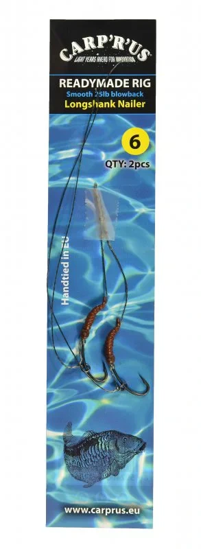 Carp´R´Us Návazec Blowback Rig Smooth 25lbs LNG vel.8, 2ks