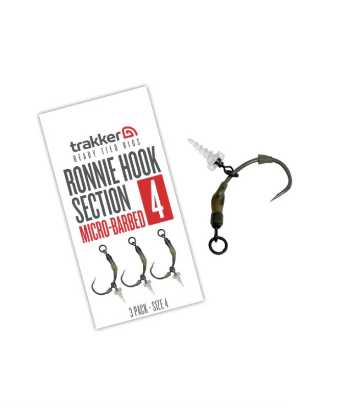 Trakker Koncová část návazce Ronnie Hook Section (Barbed) 3ks 2