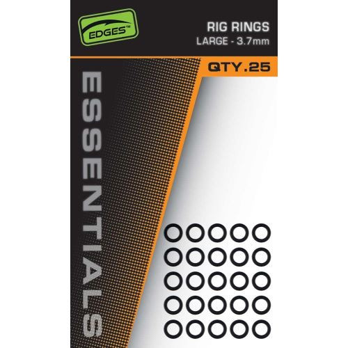 Fox Krúžky Edges Essentials Rig Rings 25 ks - 3,7 mm 1