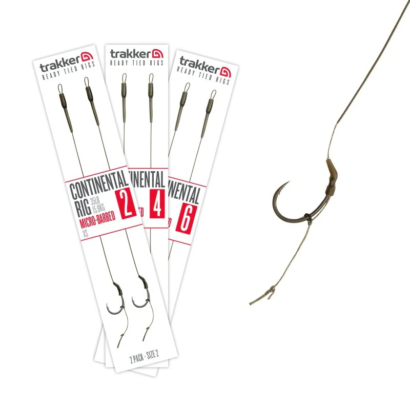 Trakker Hotové návazce Continental Ready Rig (Barbed) 2ks 1