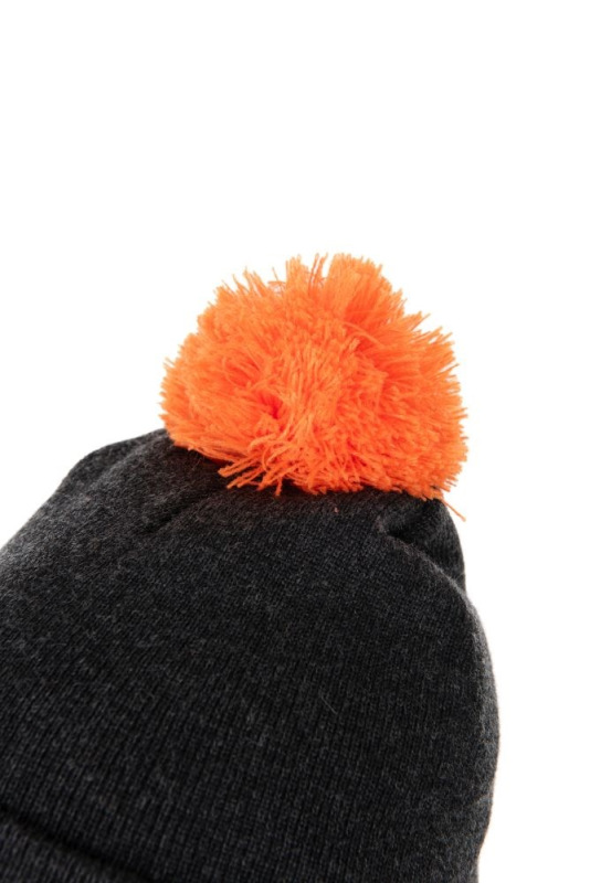 Fox Čiapka Collection Bobble Hat Black Orange 3