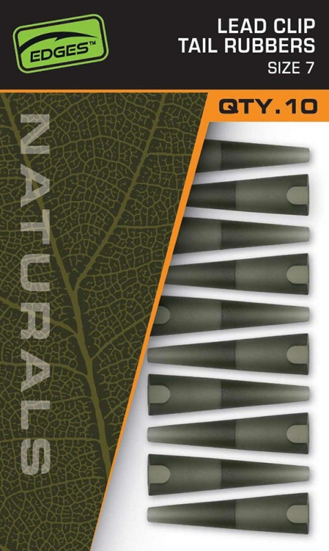 Fox Prevleky Naturals Lead Clips Tail Rubbers Size 7