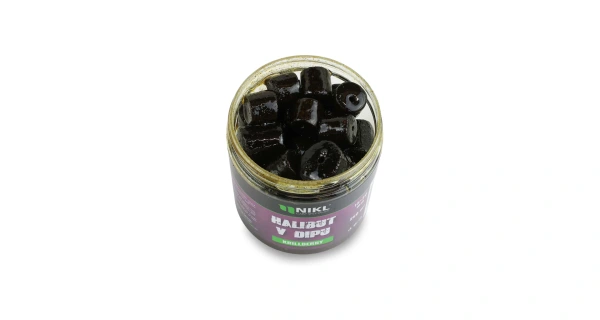 Nikl Black halibut pelety v dipu Krill Berry 15+20mm, 250ml 1