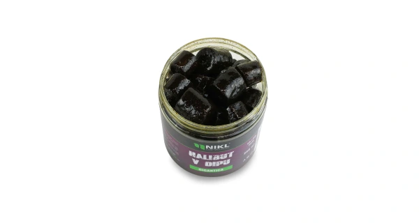 Nikl Black halibut pelety v dipu Gigantica 15+20mm, 250ml 1