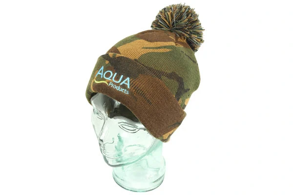Aqua Kulich Camo Bobble Hat 2