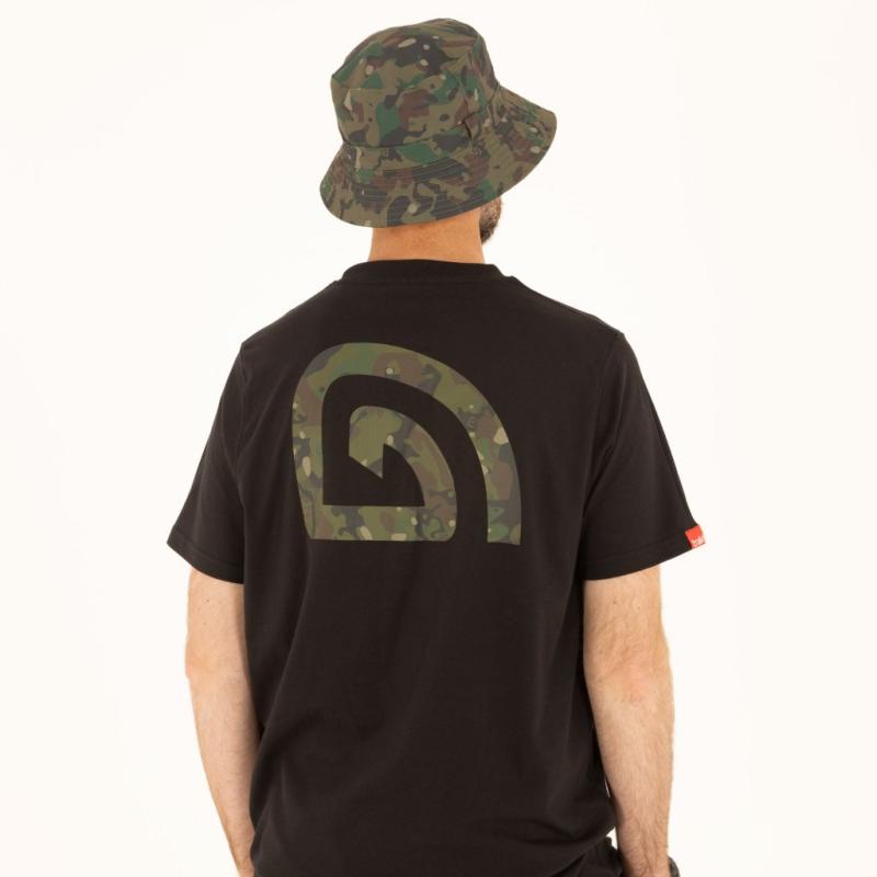 Trakker Tričko CR Logo T-shirt Black Camo 4