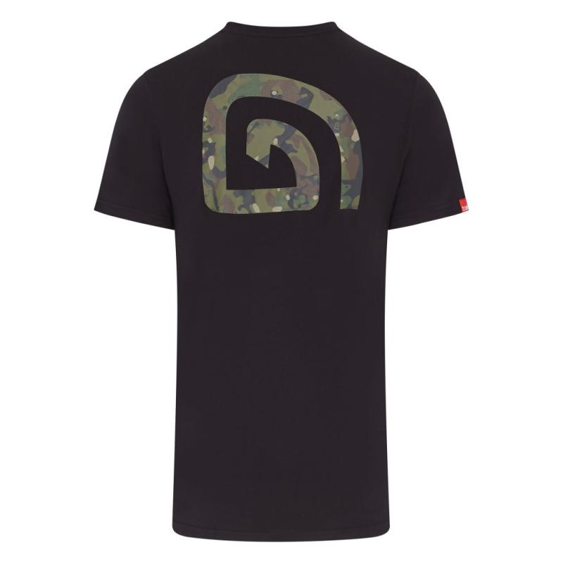 Trakker Tričko CR Logo T-shirt Black Camo 1