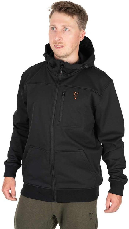 Fox Bunda Collection Soft Shell Jacket Black Orange 3