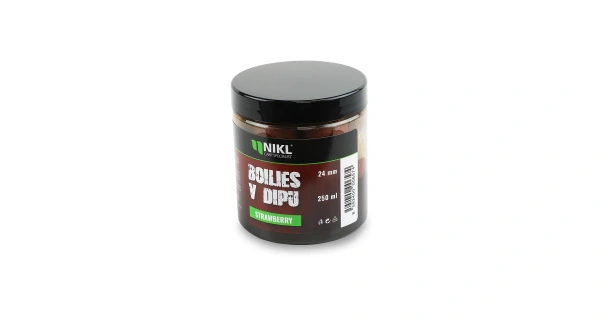 Nikl Boilies v dipe Strawberry 250ml