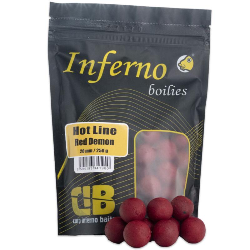 CARP INFERNO BOILIES HOT LINE - RED DEMON 20mm 250g