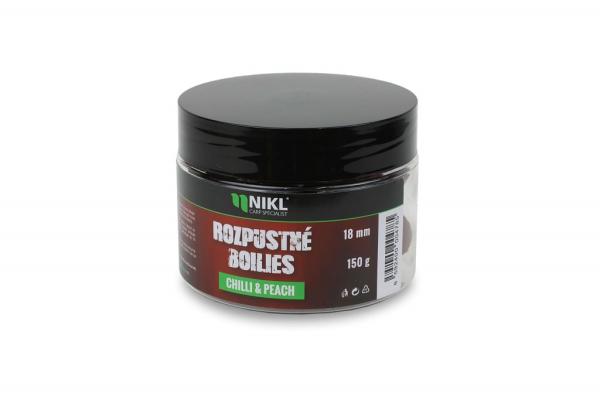 Nikl Rozpustné boilies Chilli & Peach 150g