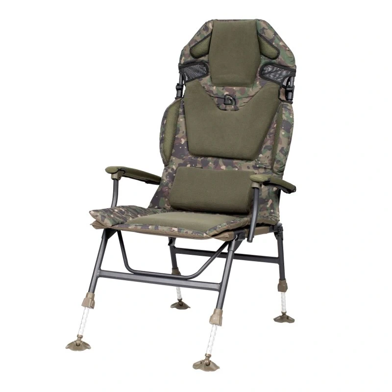 Trakker Křeslo komfortní s područkami Levelite Camo Longback Chair 10