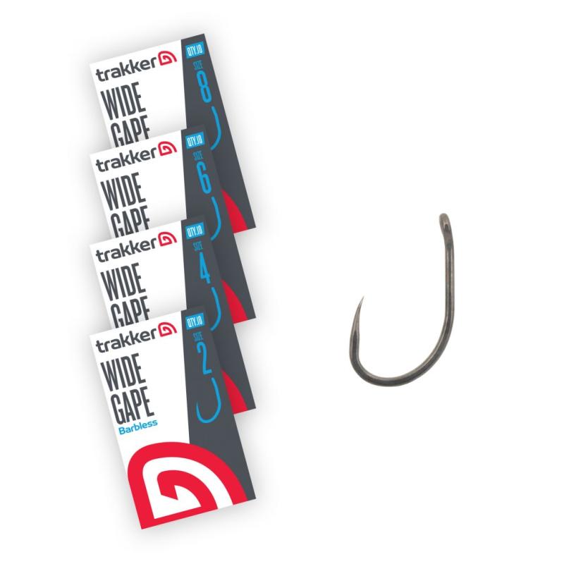 Trakker Háčik Wide Gape Hooks (Barbless) 4