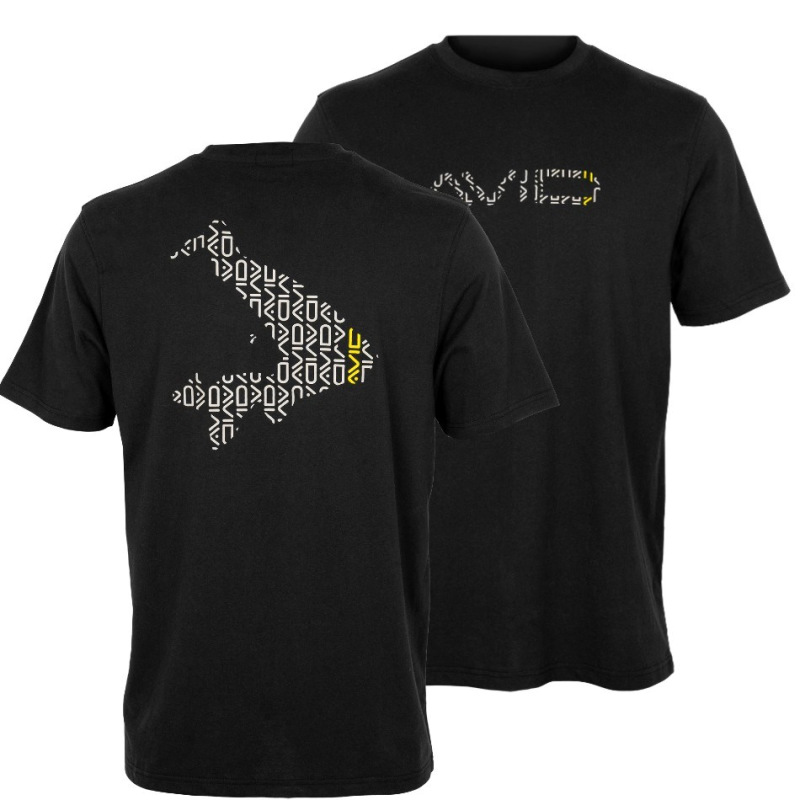 Avid Carp Tričko Compound T-Shirt Black 3