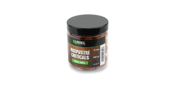 Nikl Rozpustné Criticals boilie Devill Krill 250ml 4