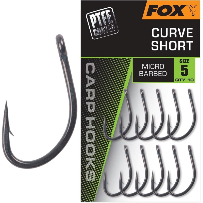 Fox Háčiky Curve Shank Short 10 ks