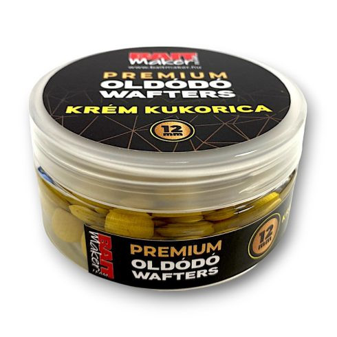 BAIT MAKER PREMIUM SOLUBLE WAFTERS - 12mm 30G Krémová Kukurica
