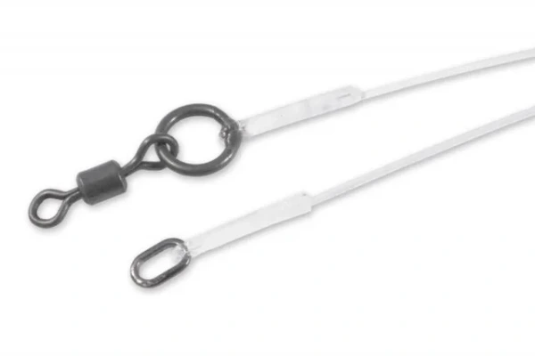 Carp´R´Us Návazec 360° Stiff Link Oval Ring & 360° Swivel 16,5cm, 50lb, 2ks