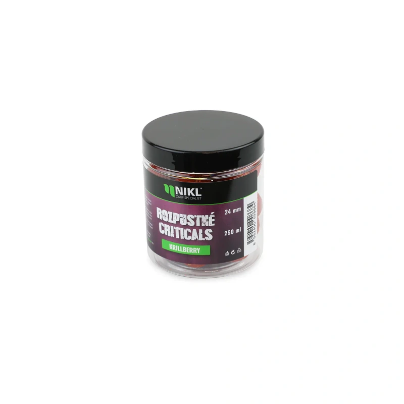 Nikl Rozpustné Criticals boilie Krill Berry 250ml