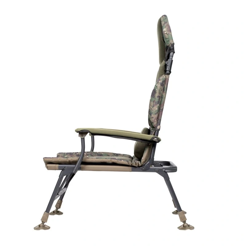 Trakker Křeslo komfortní s područkami Levelite Camo Longback Chair 3