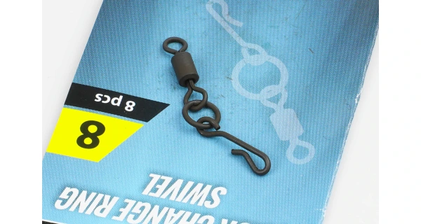 Carp´R´Us Obratlíky s kroužkem Quick Change Ring Swivel vel.8, 8ks 8