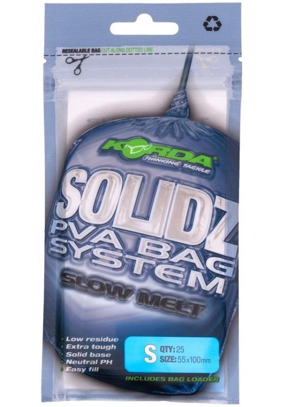 Korda PVA Vrecko Solidz Slow Melt PVA Bags - S