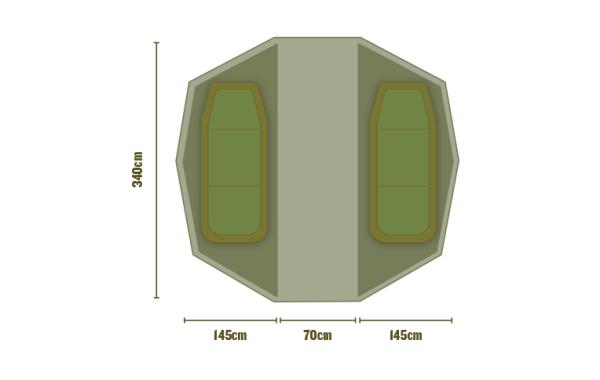 Trakker Spálňa - Superdome Bivvy Inner Capsule (Twin) 1