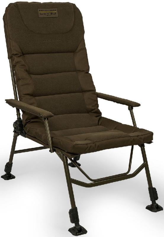 Avid Carp Kreslo Benchmark Leveltech Hi Black Recliner Chair