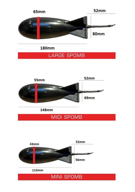 Spomb Raketa Krmiaca Bait Rocket White-Midi 1