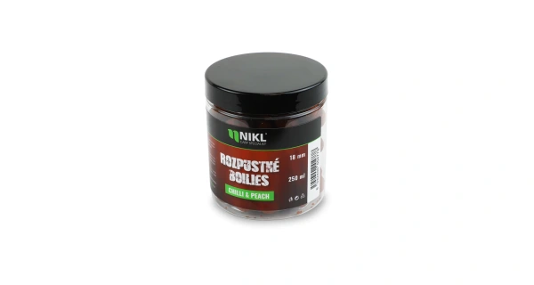Nikl Rozpustné boilies Chilli & Peach 250ml 3