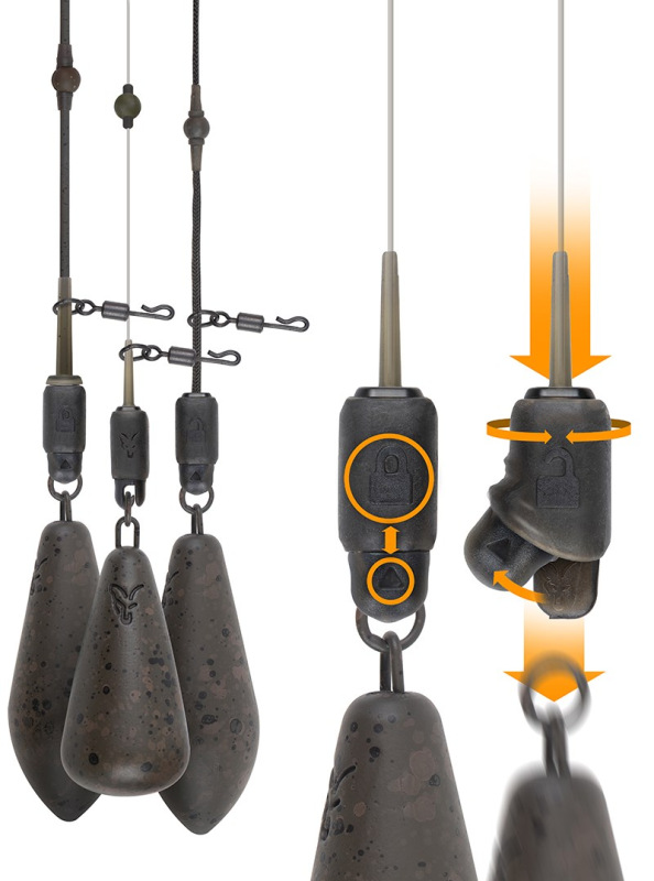 Fox Montáž Edges Heli-Clips 3 ks 1