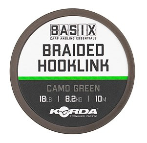 Korda Náväzcová Šnúra Basix Braided Hooklink Camo Green 10 m
