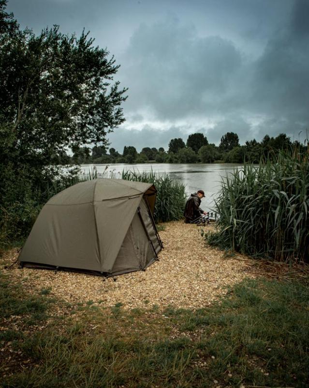 Trakker šilt + přehoz - Tempest Brolly 100 Skull Cap Wrap 5